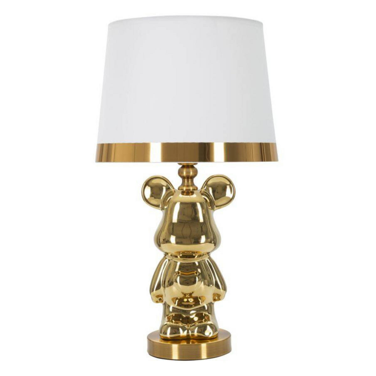 TISCHLEUCHTE Bear 54 cm - Goldfarben, Keramik (30/30/54cm) - Mauro Ferretti