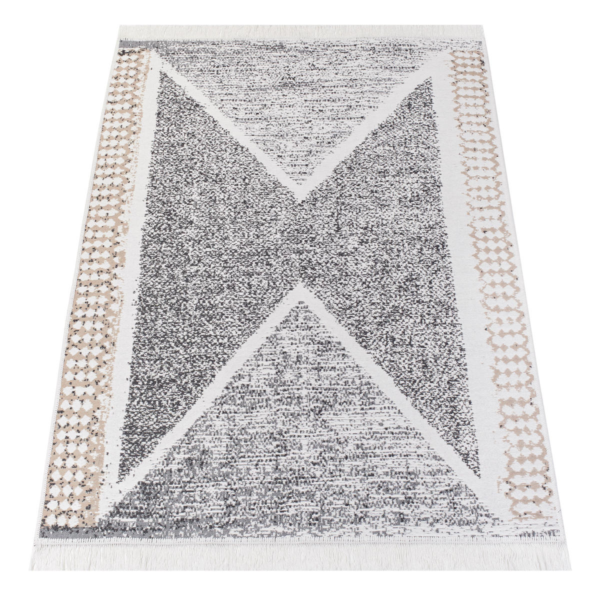 TEPPICH AZTECA Grau 120/170 cm - Grau, Naturmaterialien (120/170cm) - Tapiso