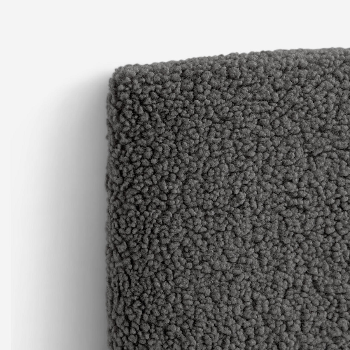 KOPFTEIL Gepolstertes Teddy-Stoff Grau 165/52/3 cm PANDA - Grau, Textil (165/52/3cm) - RNT By Really Nice Things