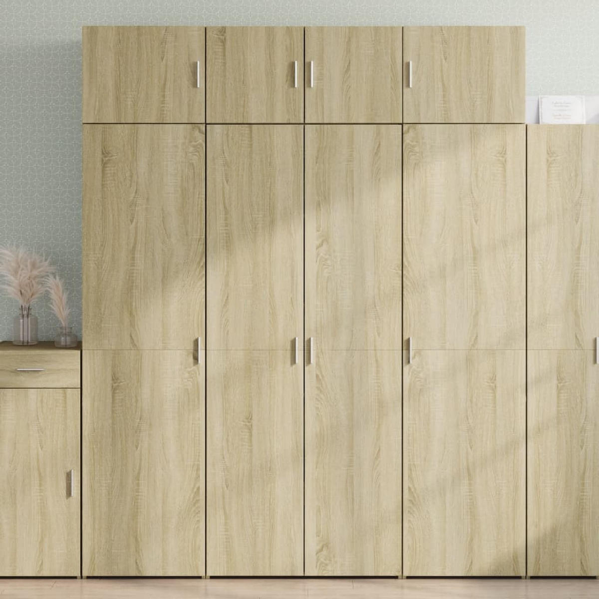 HIGHBOARD Sonoma-Eiche 80/42.5/185 Cm Holzwerkstoff - Braun, Holzwerkstoff (42.5/185/80cm) - vidaXL