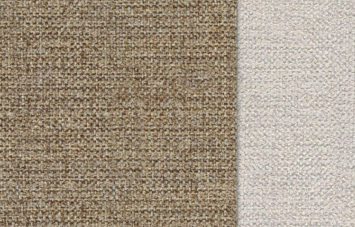 ECKSOFA OTTO 4-Sitzer, taupe - Taupe/Schwarz, Holz/Textil (279/159cm) - Courtois Laville