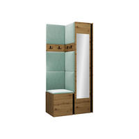 GARDEROBEN-SET Orion XXV - Eiche Artisan/Mintgrün, Holzwerkstoff/Kunststoff (82/186/46cm) - MIRJAN24