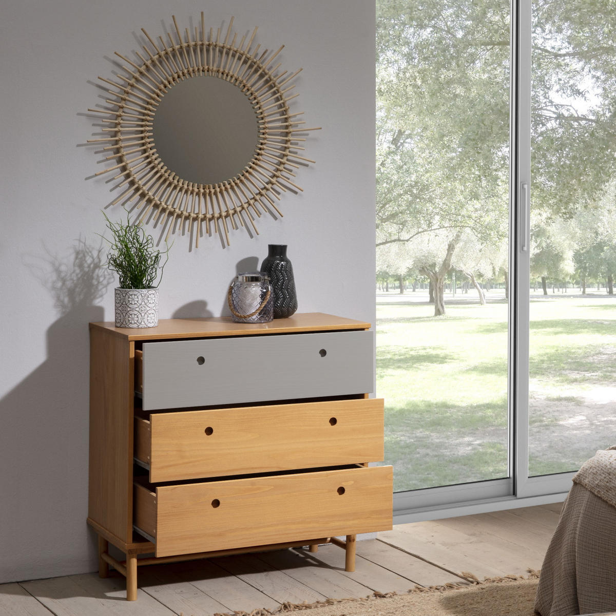 KOMMODE 80/82/40 Magnus - Wildeiche, Holz (80/82/40cm)