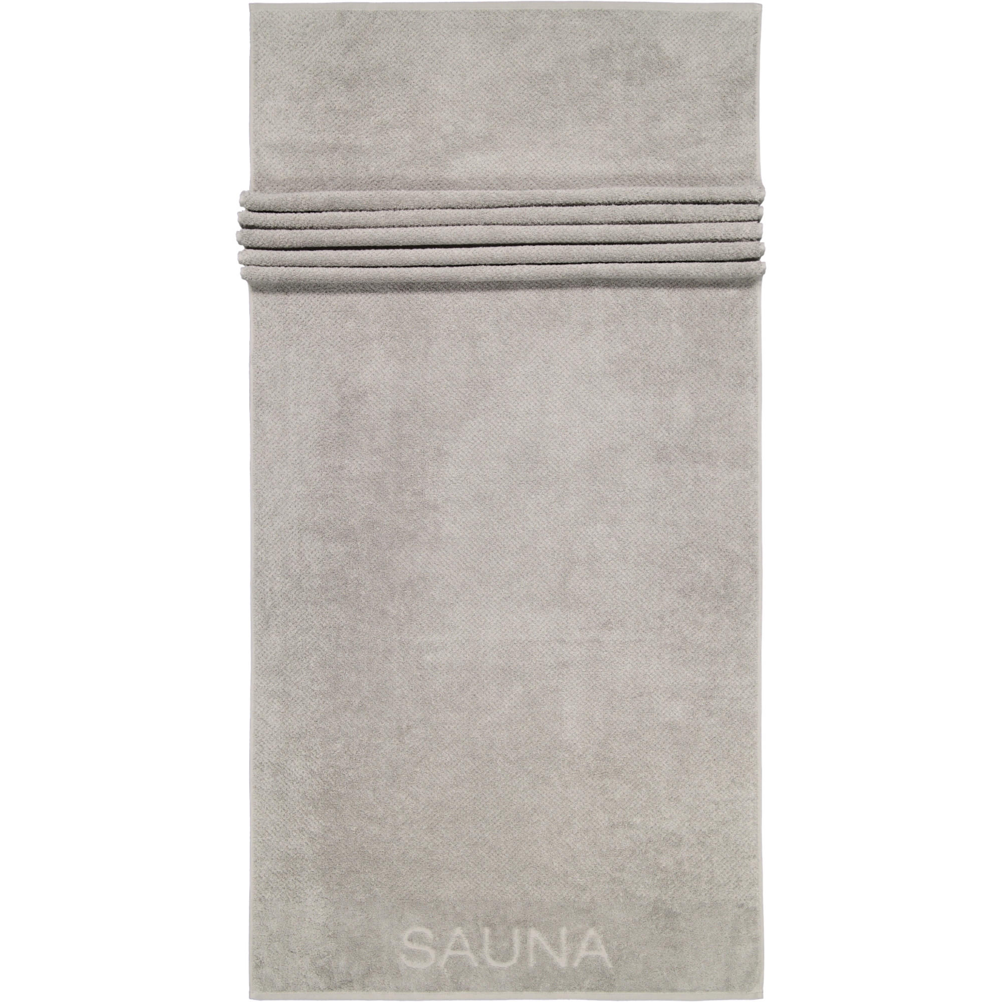 SAUNATÜCHER PURE 6501 STEIN - 727 - Grau, Textil (80/200cm) - Cawoe