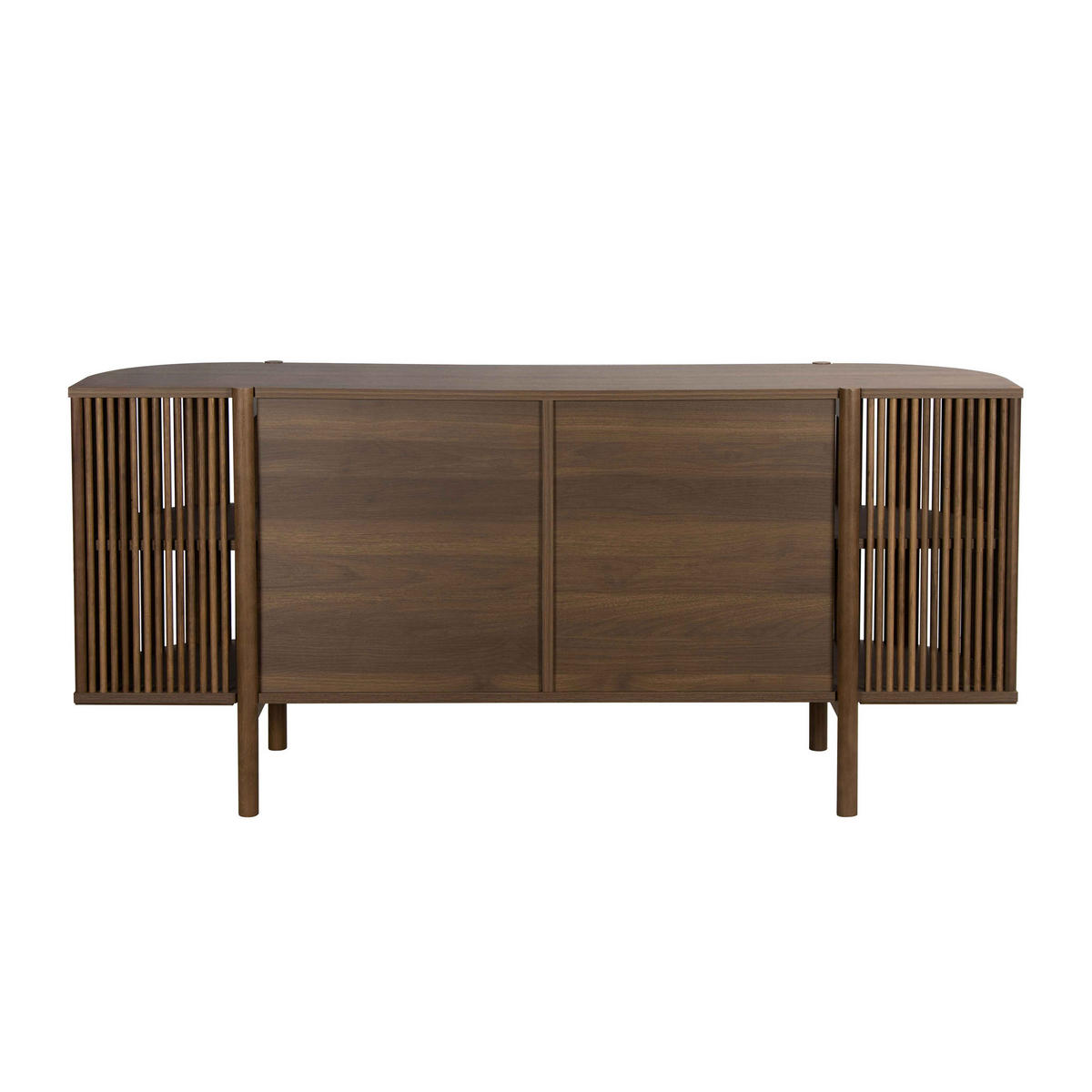 SIDEBOARD 160 cm, dunkles Holz - Braun, Holz/Holzwerkstoff (160/75/40cm) - Oviala