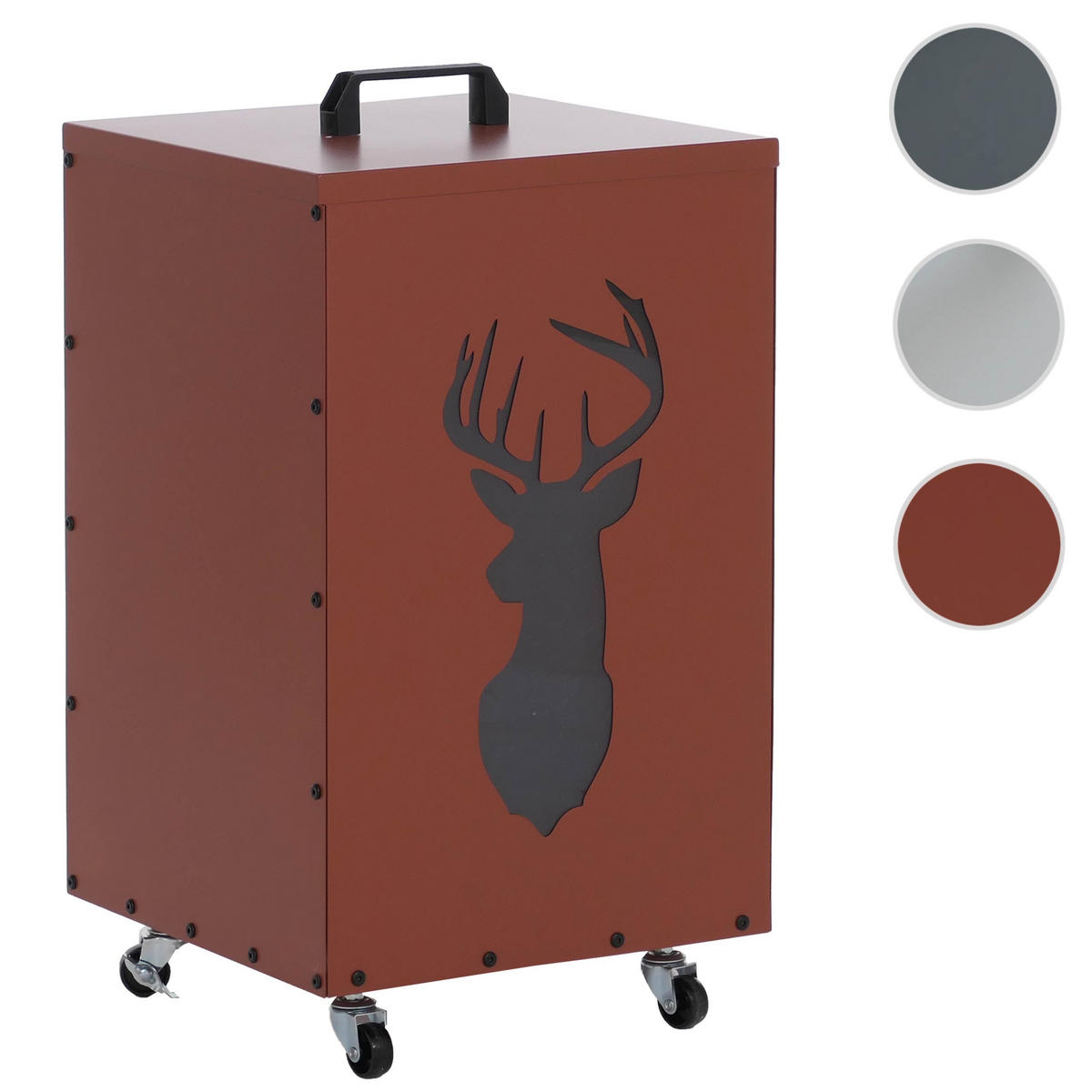 PELLETBEHÄLTER HIRSCH Kupfer - Kupferfarben, Metall (36/36cm) - MCW