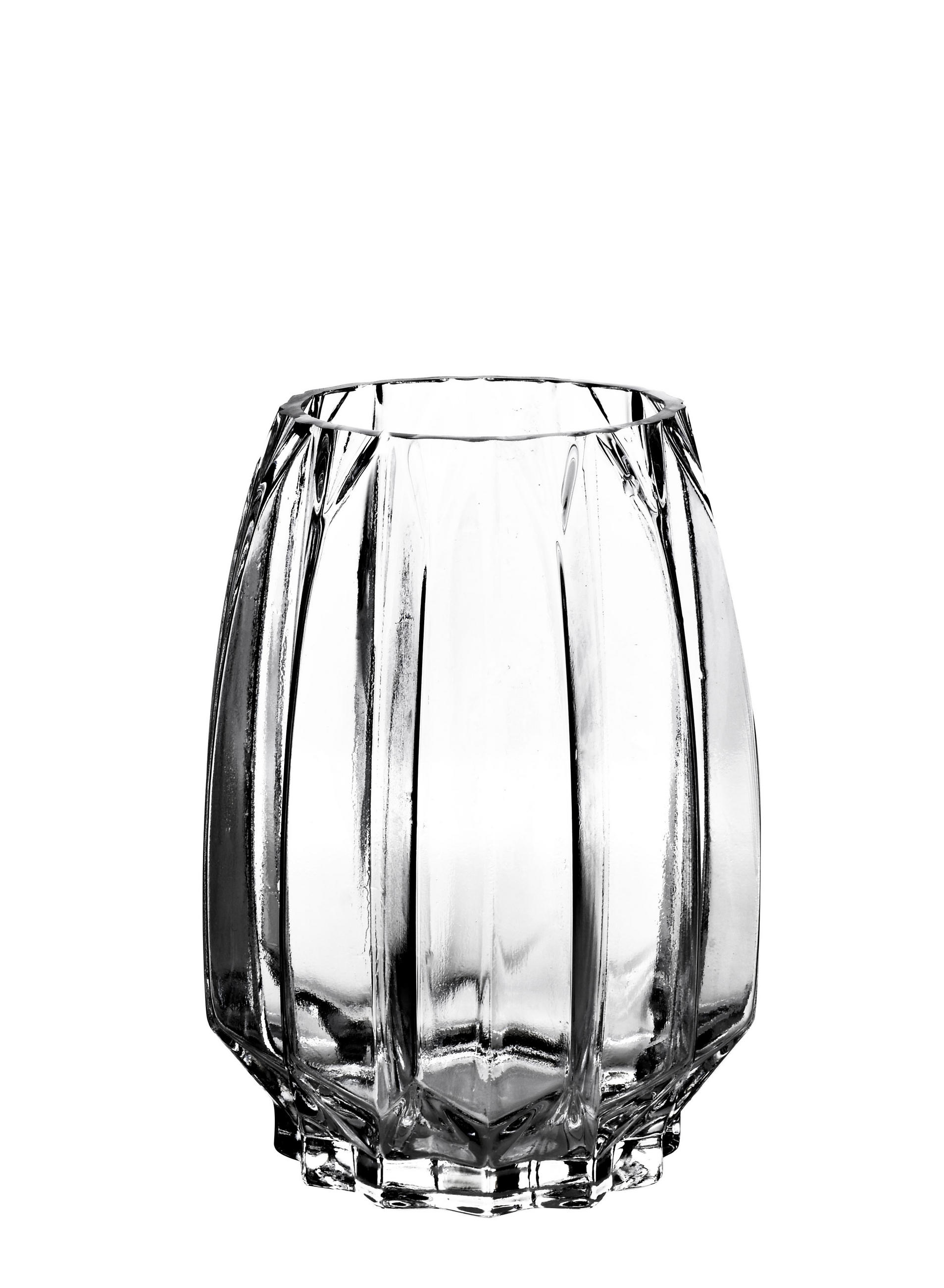 VASE Serenite Transparent 11x9,5xh20 cm Glas - Transparent, Glas (20cm) - Mondex