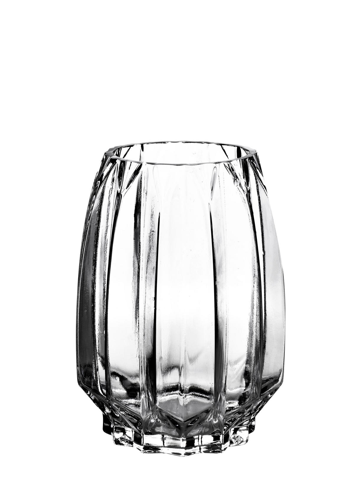 VASE Serenite Transparent 11x9,5xh20 cm Glas - Transparent, Glas (20cm) - Mondex