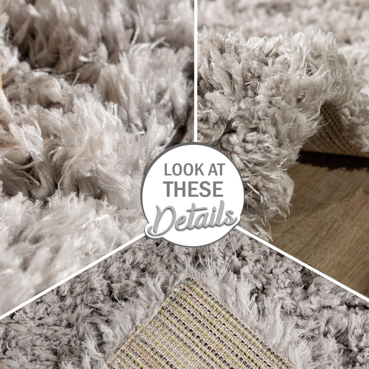 HOCHFLORTEPPICH 200/200 cm Milano 861 - Grau, Textil (200/200cm) - Paco Home