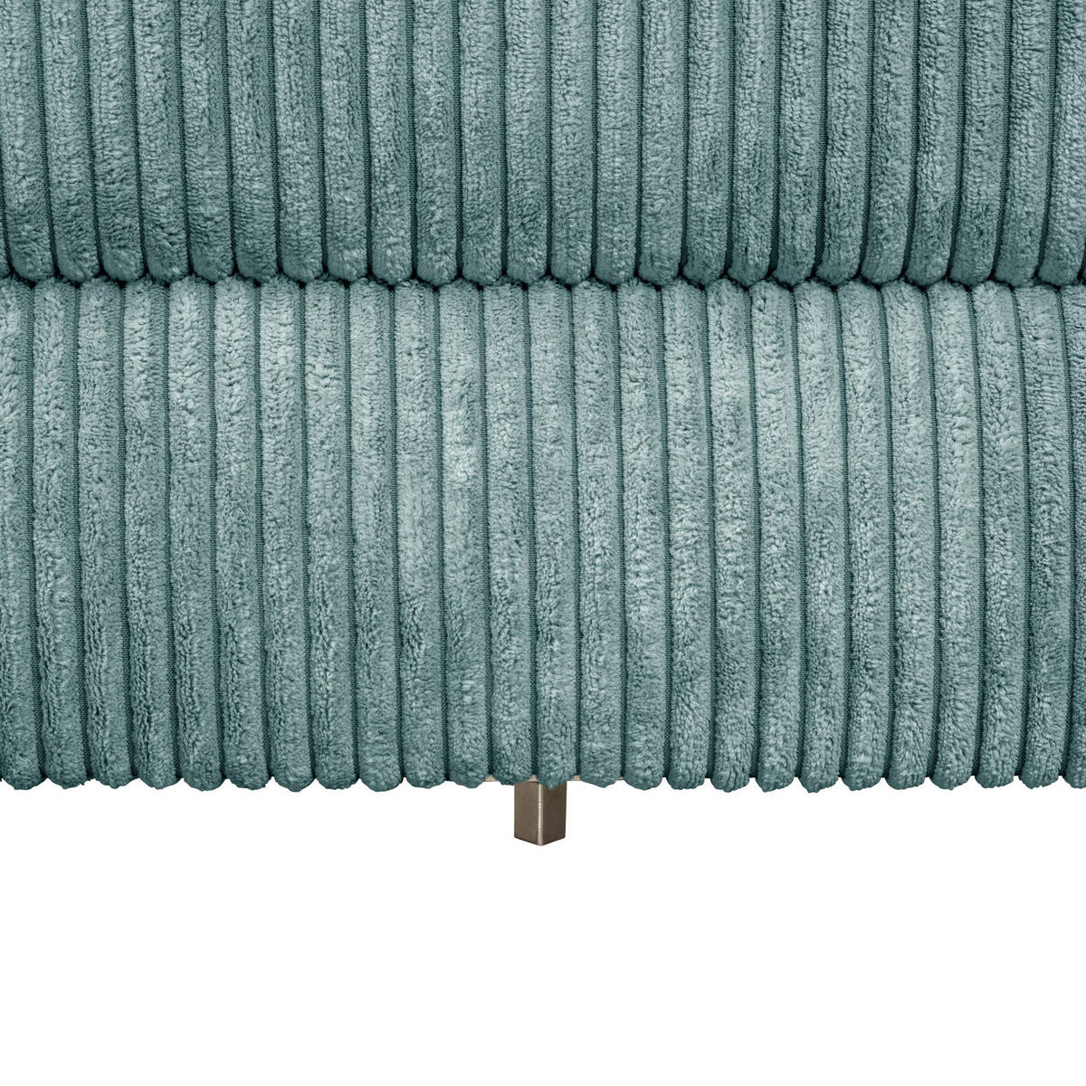 FUNKTIONSSOFA mit Hocker Kattie Cordstoff eisblau - Pastellblau, Kunststoff (144/230cm) - 58aufmkessel