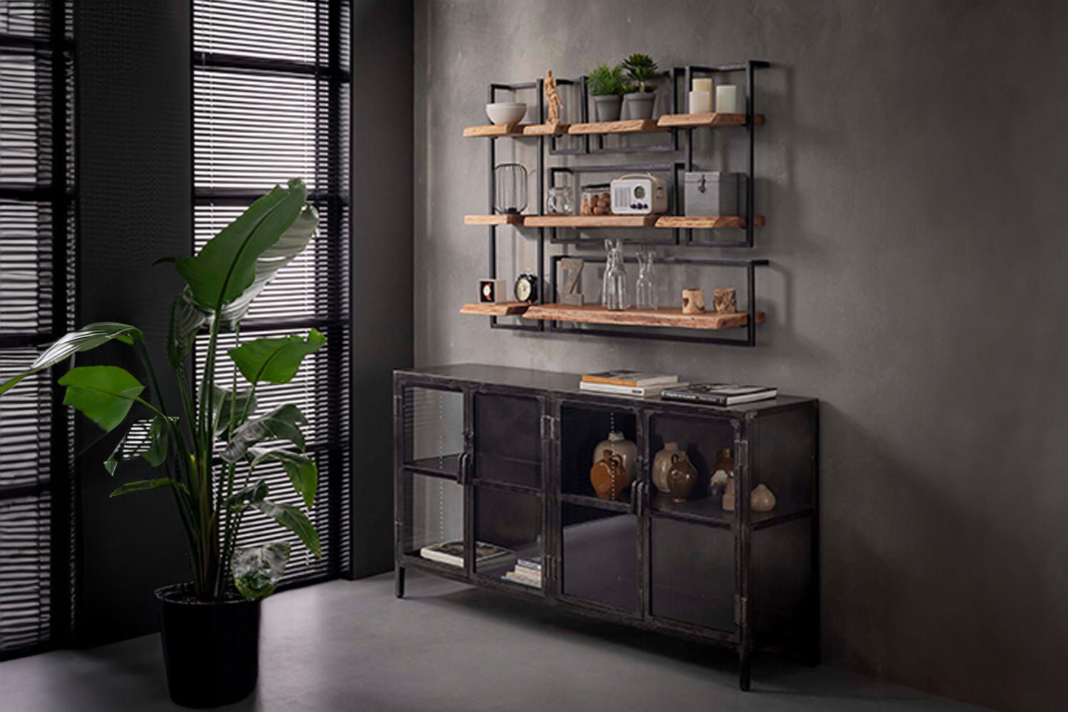 WANDREGAL ERGEA  Holz Akazie - Naturfarben, Holz (65/30/25cm) - KAWOLA