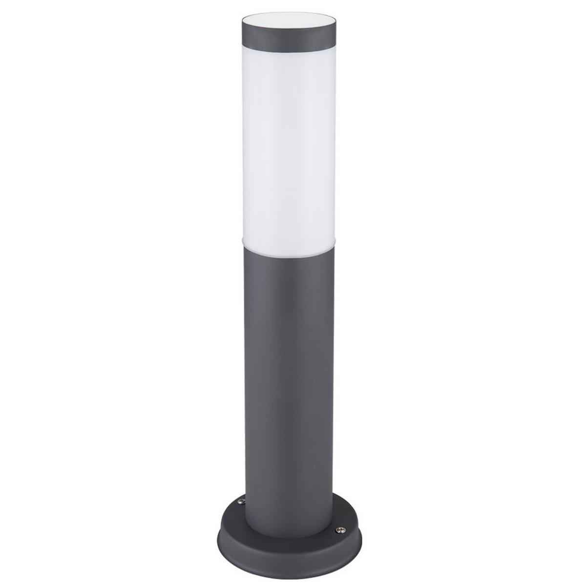 LED AUSSENLEUCHTE Edelstahl Silber - Anthrazit, Metall (12.7/12.7/45cm) - Globo Lighting
