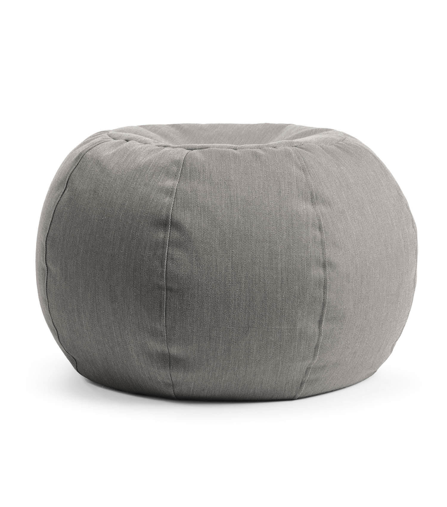 OUTDOOR POUF Der Kugelige - Dunkelgrau, Textil (60/40/60cm) - Mokebo