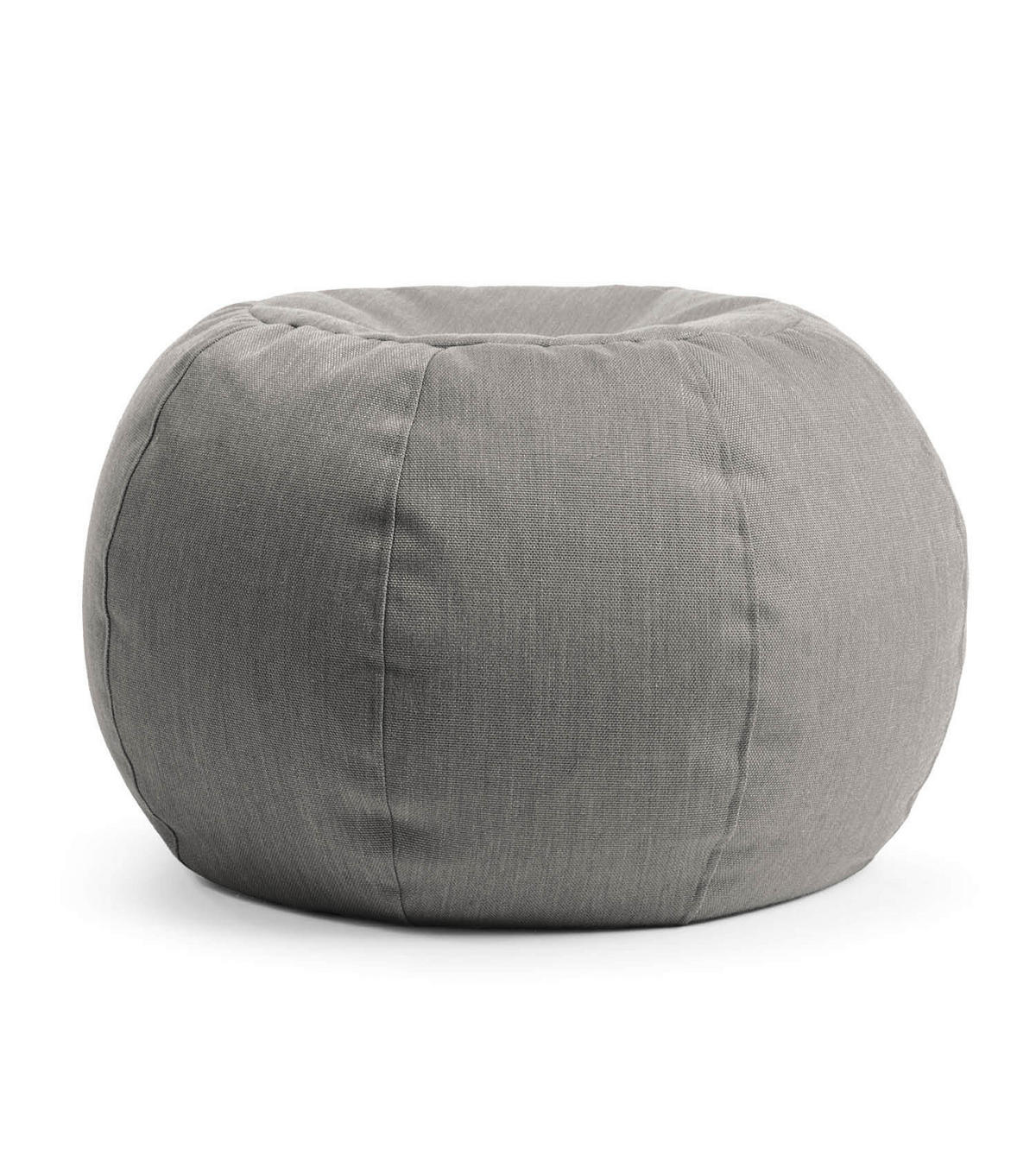 OUTDOOR POUF Der Kugelige - Dunkelgrau, Textil (60/40/60cm) - Mokebo