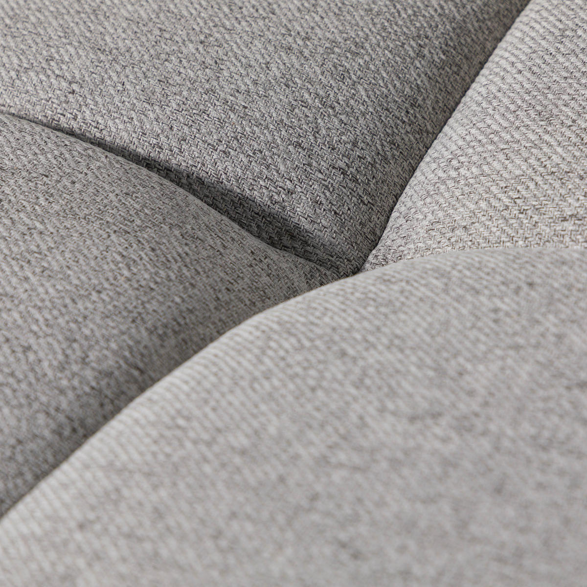 ECKSOFA Webstoff 233x142x84 grau TIMO - Grau, Kunststoff (233/142cm) - Massivmoebel24