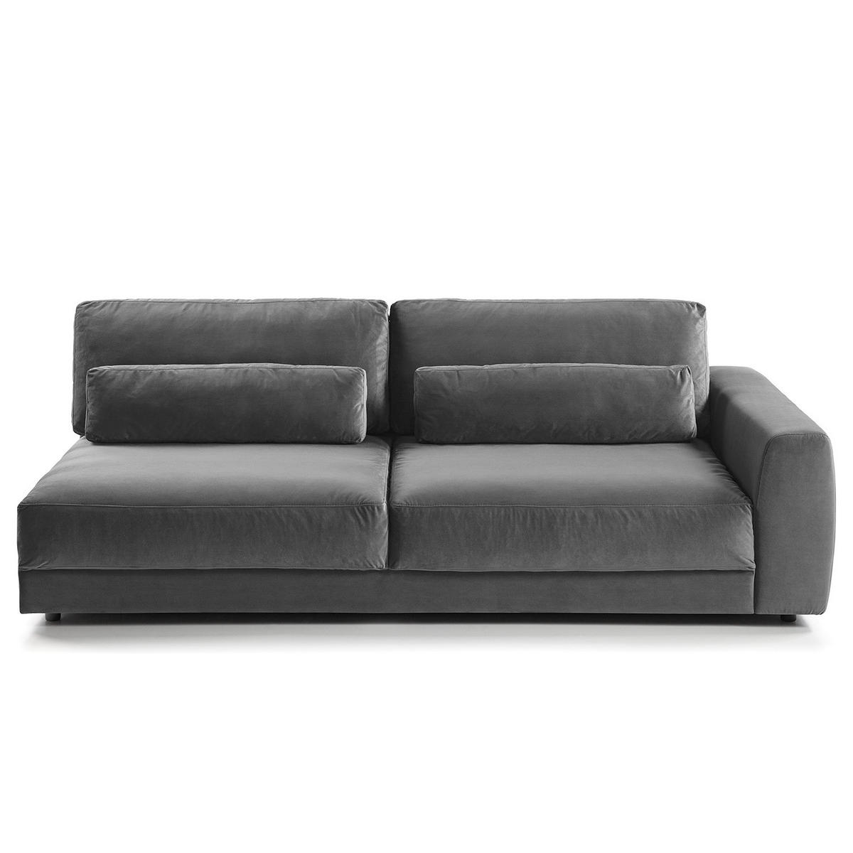 3-SITZER MODULSOFA - Grau, Textil (228/80/117cm) - home24