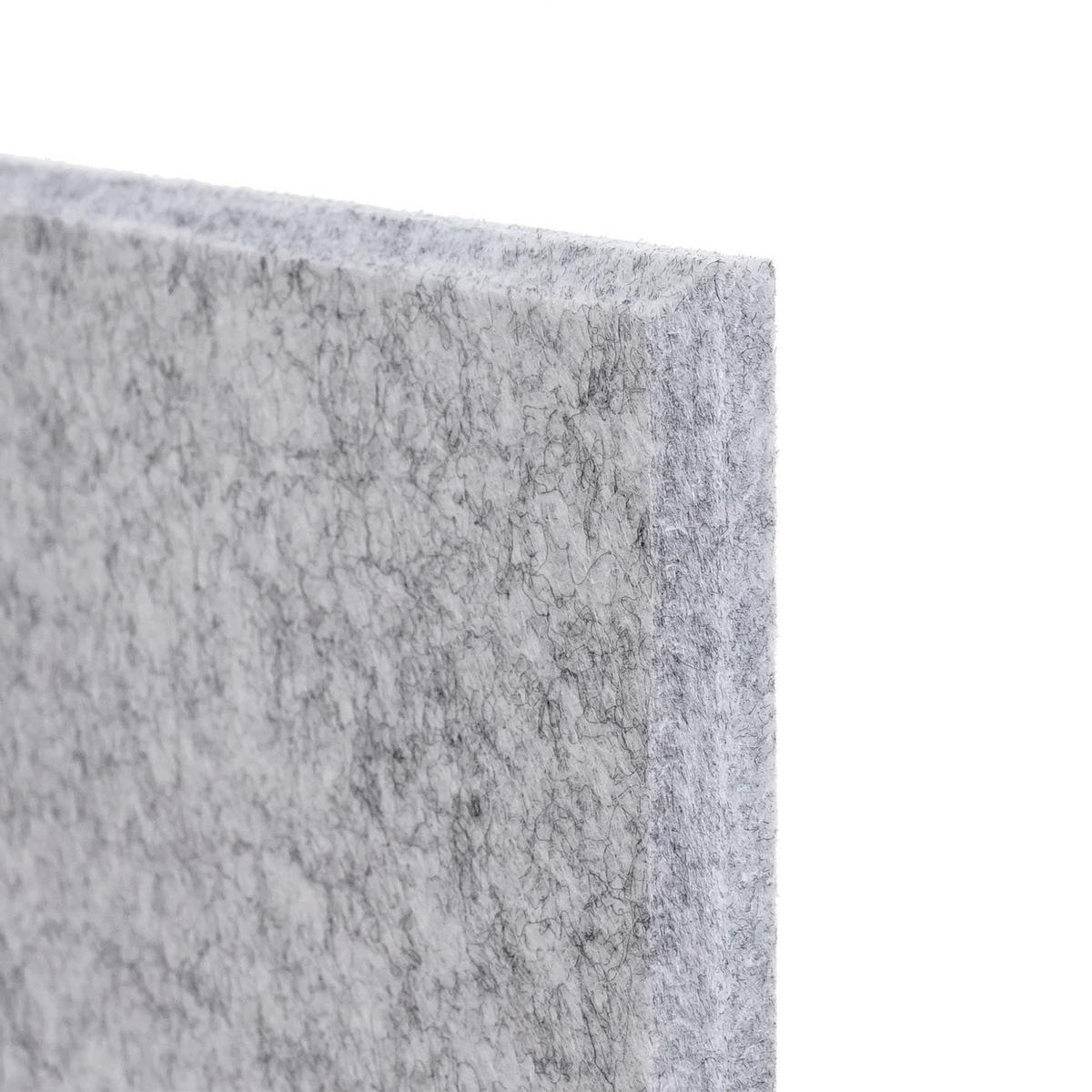 AKUSTIKWANDPANEEL Hellgrau Komplett-Set - Hellgrau, Textil (50/50/1cm) - MCW