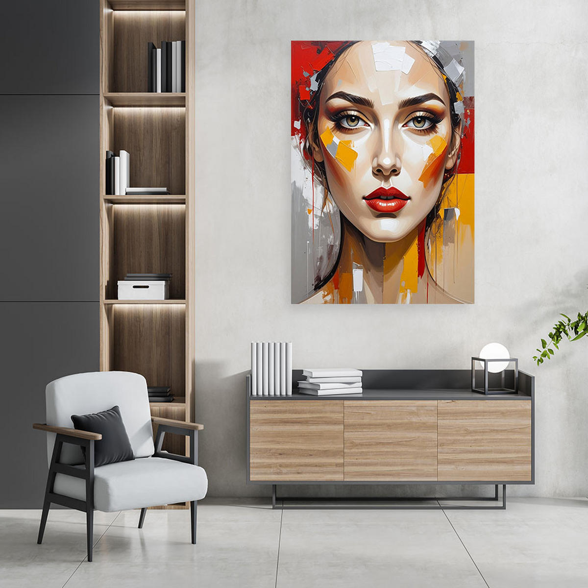 LEINWANDBILD Menschen & Charaktere 30x45cm - Multicolor, Textil (30/45cm) - Feeby