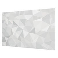 FOTOTAPETE 104x70 cm - Dreieckiges Mosaik - Weiß, Textil (104/70cm) - Wallfluent