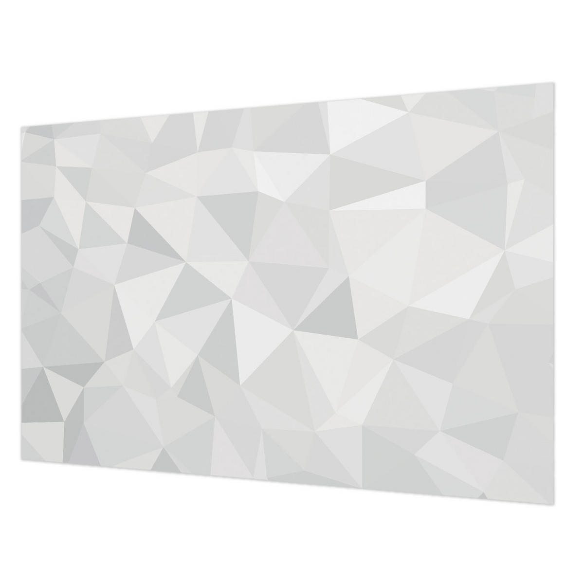 FOTOTAPETE 104x70 cm - Dreieckiges Mosaik - Weiß, Textil (104/70cm) - Wallfluent