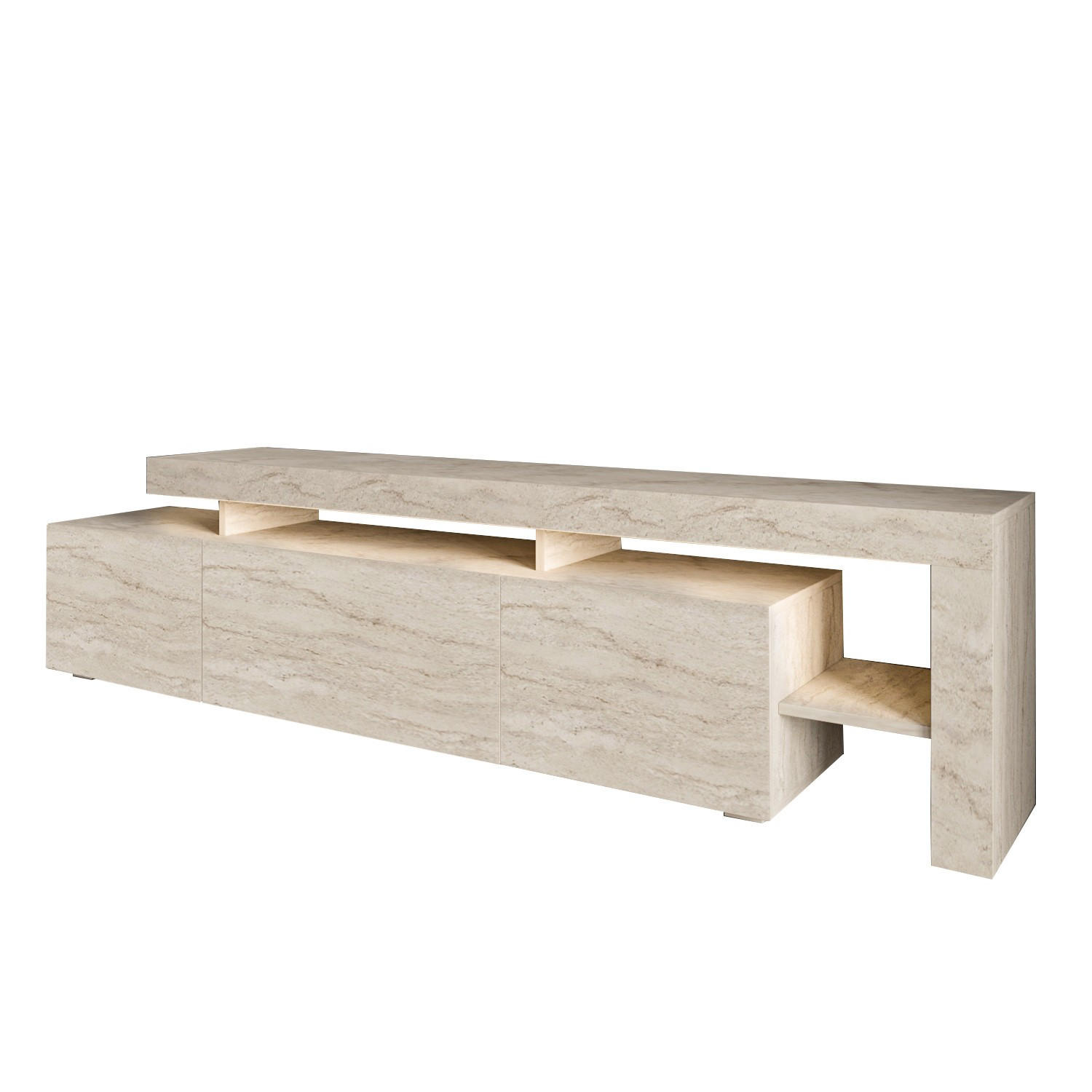 TV-MÖBEL beliz beige - Beige, Holz (37/53/192cm) - Habitat Garten