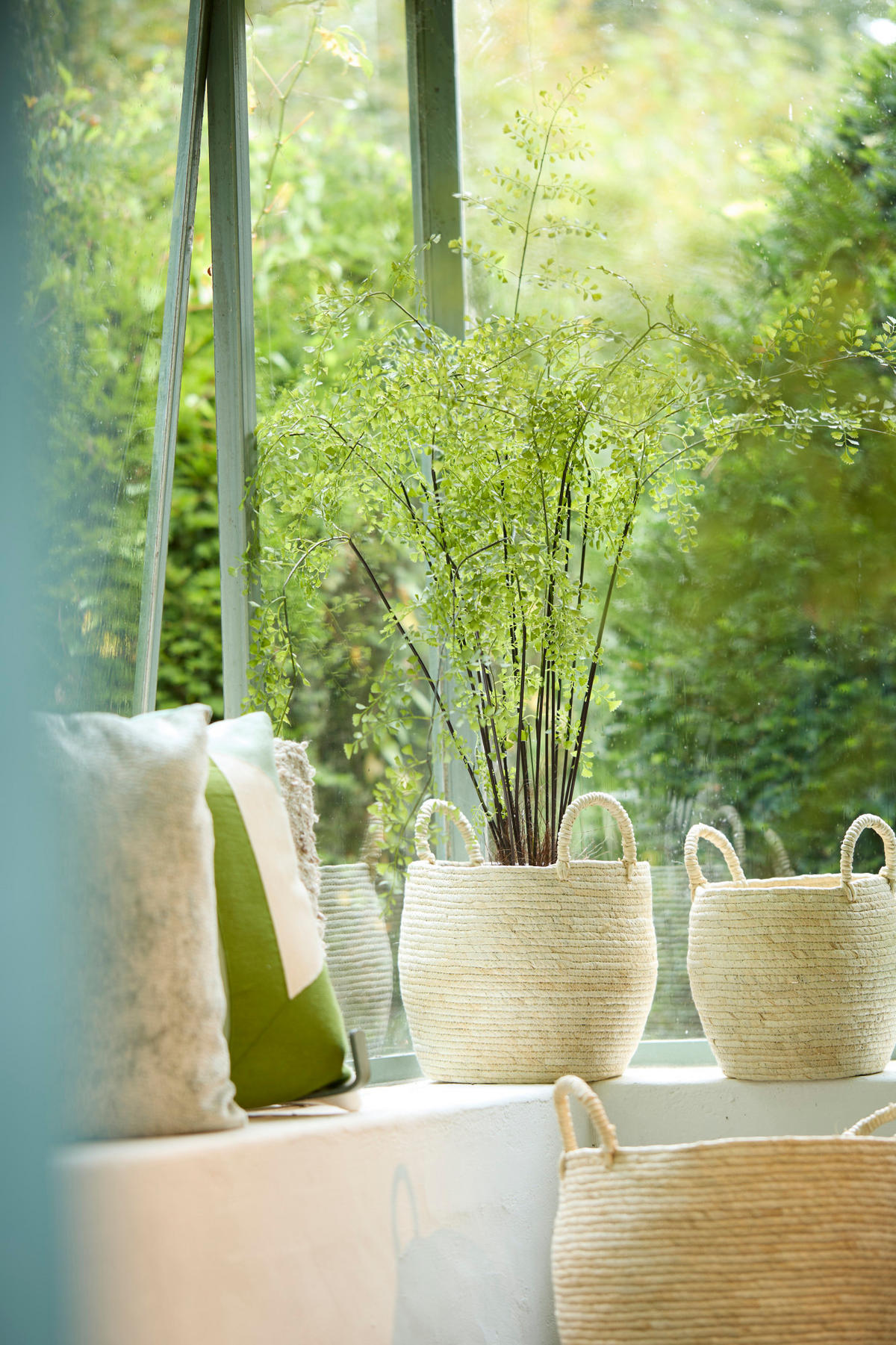 KORB Kilbaha Braun Ø33/30 cm 3er-Set - Creme, Naturmaterialien (33/30/33cm) - Light & Living