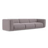 4-SITZER-SOFA Samt Stoff Violett - Lila/Flieder, Kunststoff/Textil (319/70/89cm) - LaMiaSofa