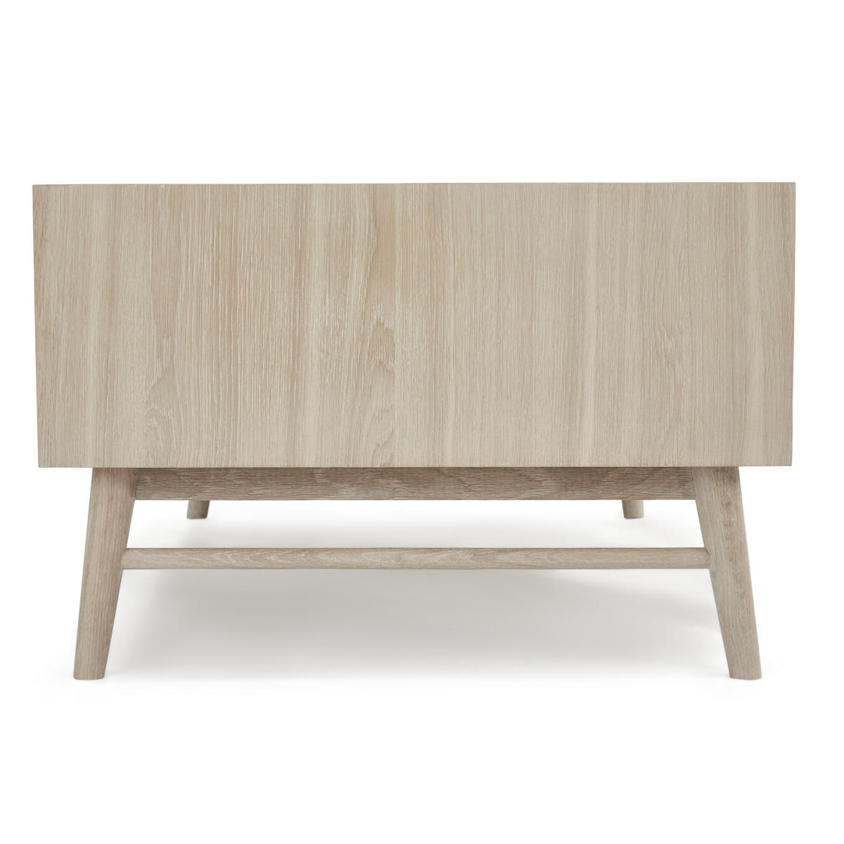 COUCHTISCH rechteckig Eiche massiv cm75/120/50 - Beige, Holz/Holzwerkstoff (75/120/50cm) - Furnhouse