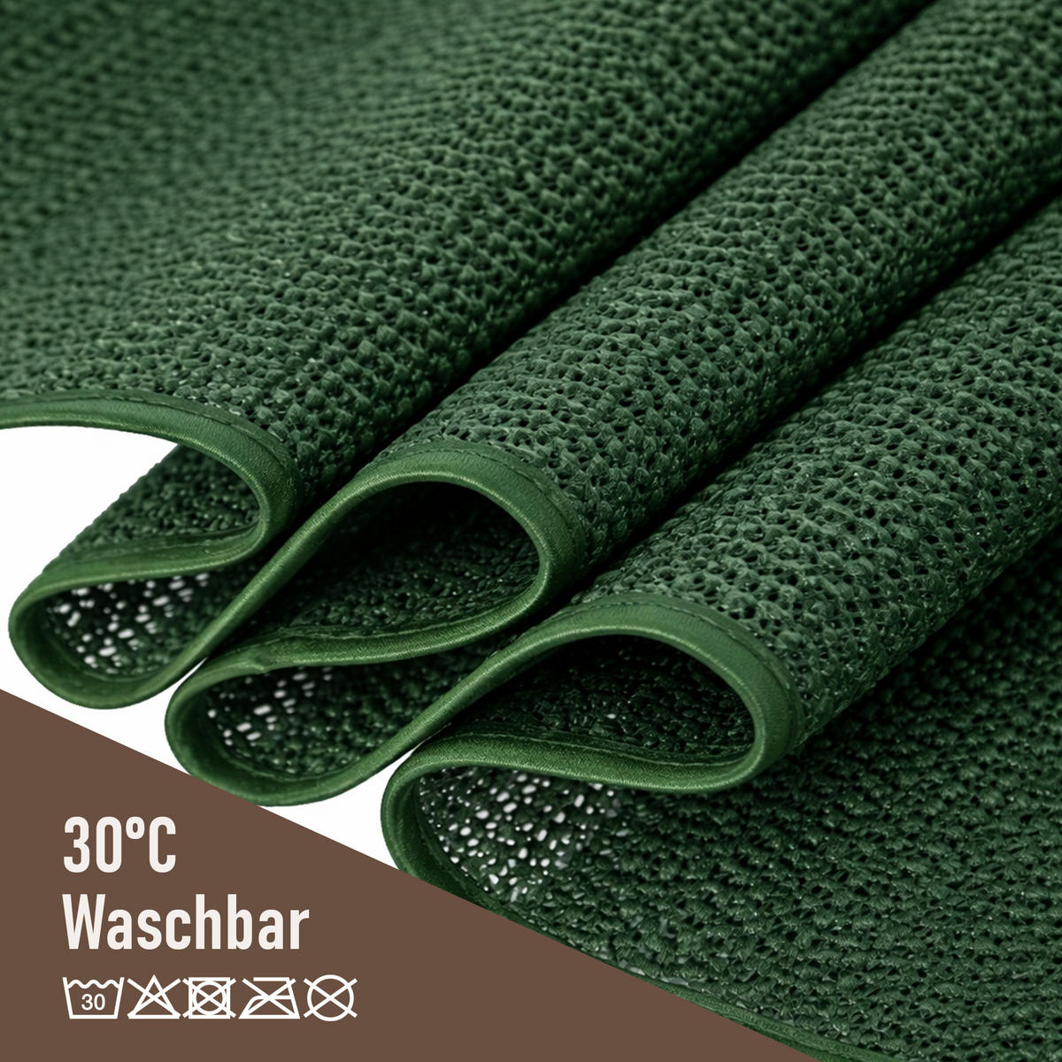 TISCHDECKE Garten Weichschaum Ø140cm - Dunkelgrün - Dunkelgrün, Kunststoff (140/140cm) - Bestlivings