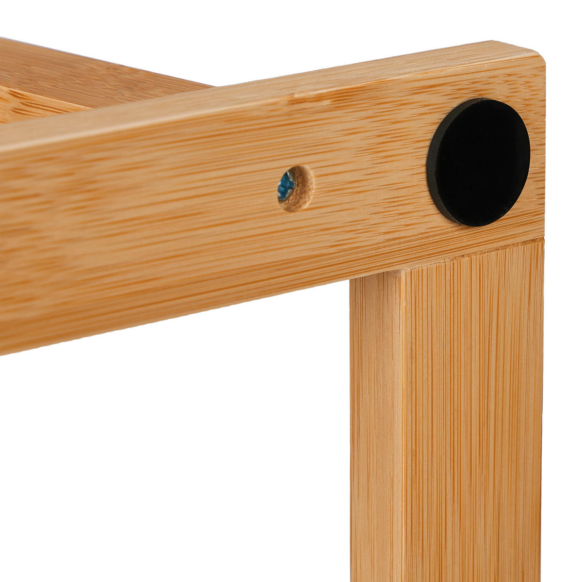 HANDTUCHSTÄNDER - Hellbraun, Holz (55/82/24cm) - Relaxdays