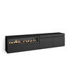 LOWBOARD Elektrokamin, schwarz, 200/35/45cm - Schwarz, Holzwerkstoff (200/45/35cm) - Skraut Home