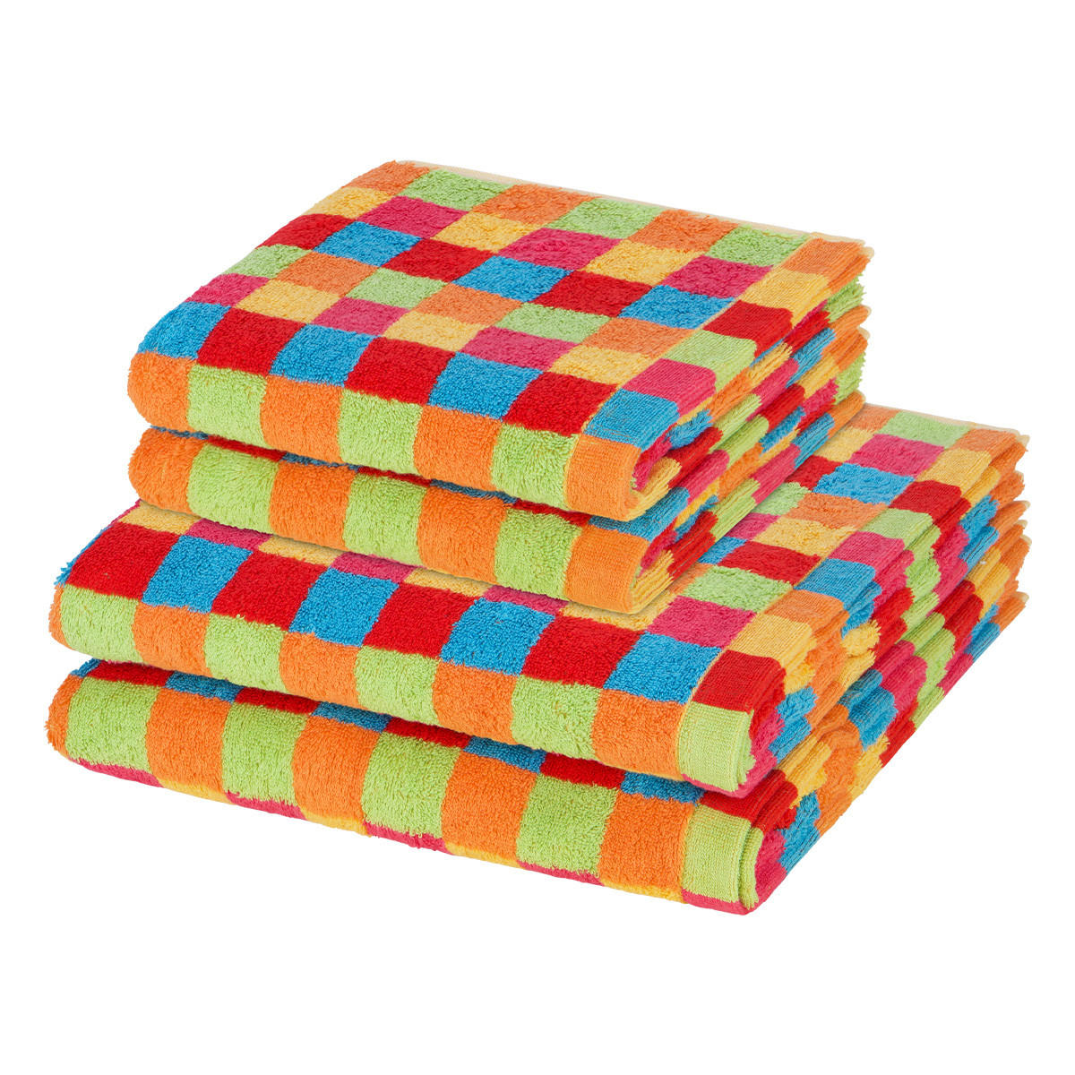 FROTTIERSET Lifestyle 4-teilig - Multicolor, Textil (50/100cm) - Cawoe