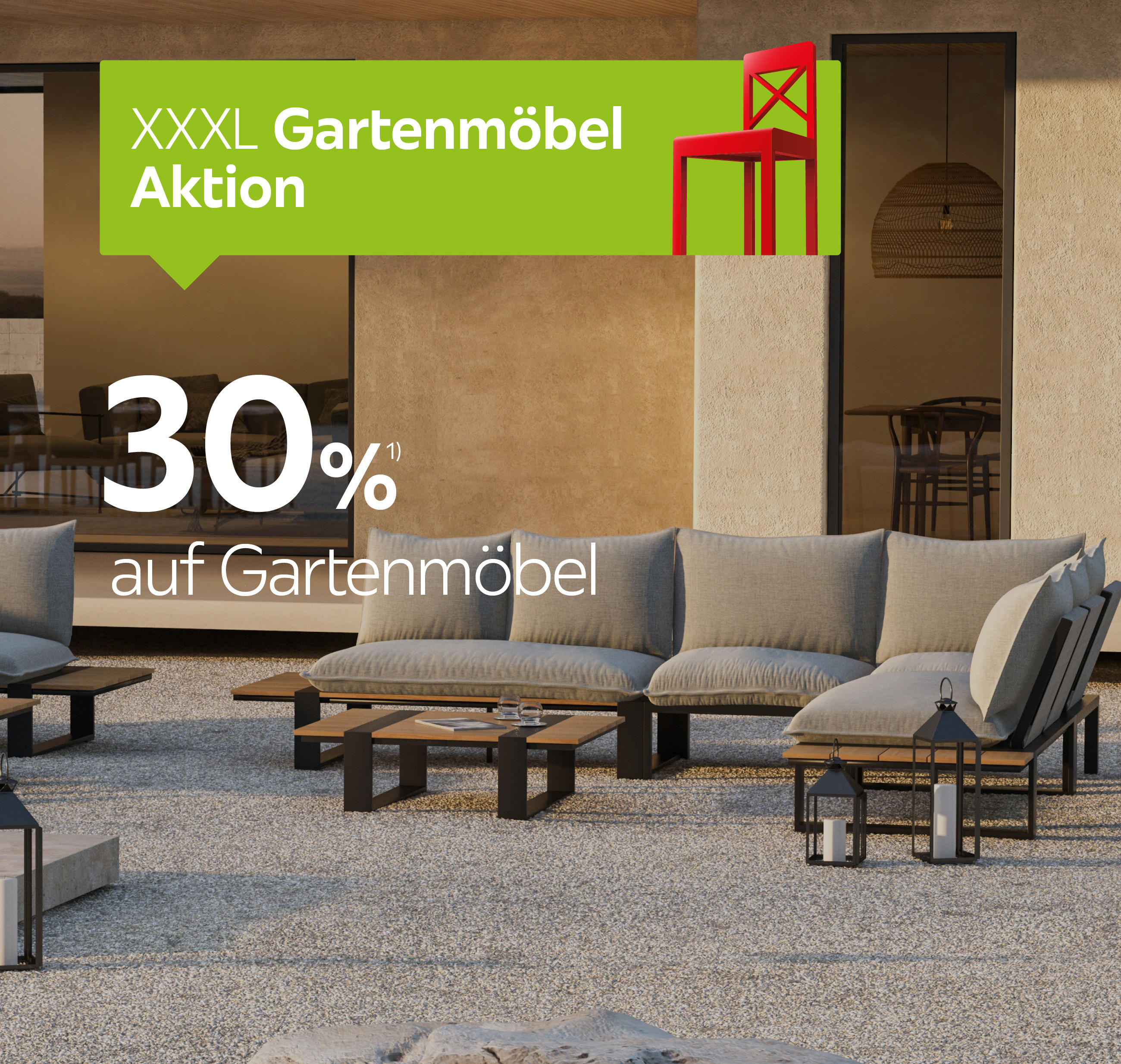 30% auf Gartenmöbel