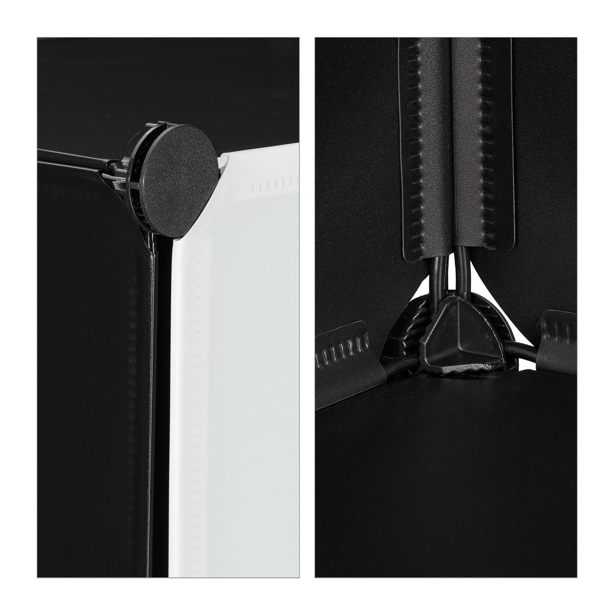 SCHUHSCHRANK - Multicolor, Kunststoff/Metall (125/125/32cm) - Relaxdays