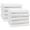 HANDTÜCHER, 10er-Set, 50x100 cm, 80% Baumwolle, 20% Polyester, Weiß - Weiß, Naturmaterialien (50/100cm) - Zollner