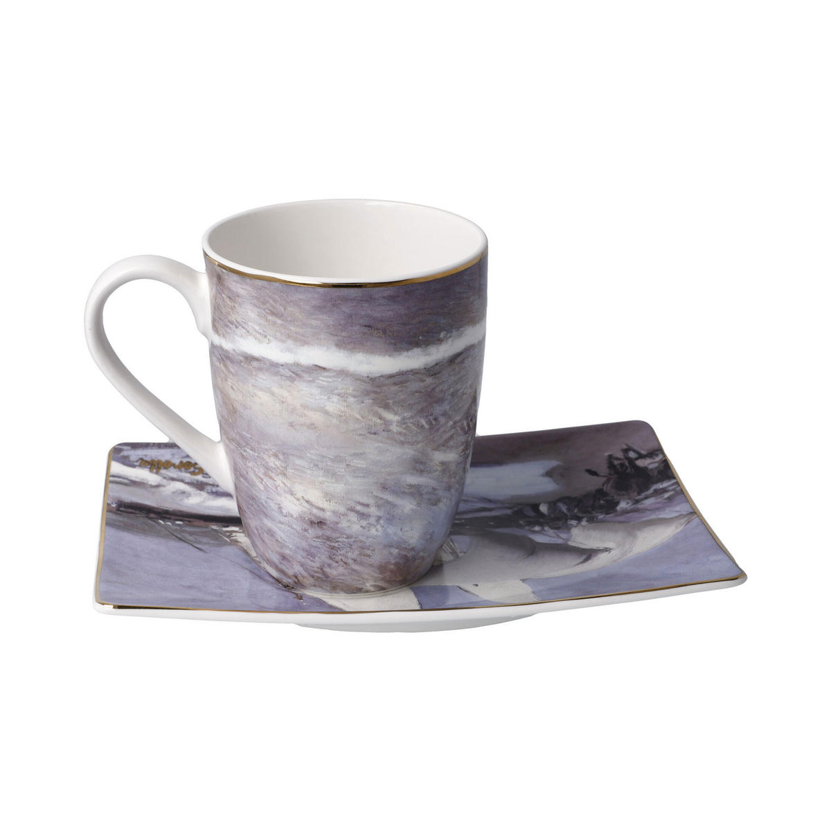 KÜNSTLERTASSE Joaquin Sorolla - Schwestern am Strand mit Untere, Fine Bone China, Bunt, 350 ml - Multicolor, Keramik (0.35L) - Goebel