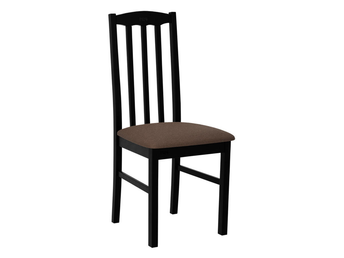 STUHL Bos XII, Holzfarbe: Schwarz - Schwarz/Braun, Holz (43/90/48cm) - MIRJAN24