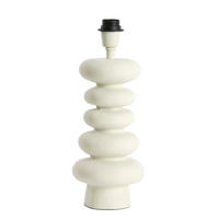 LAMPENFUSS Olona Weiß Ø16/35 cm - Weiß, Metall (16/16/35cm) - Light & Living