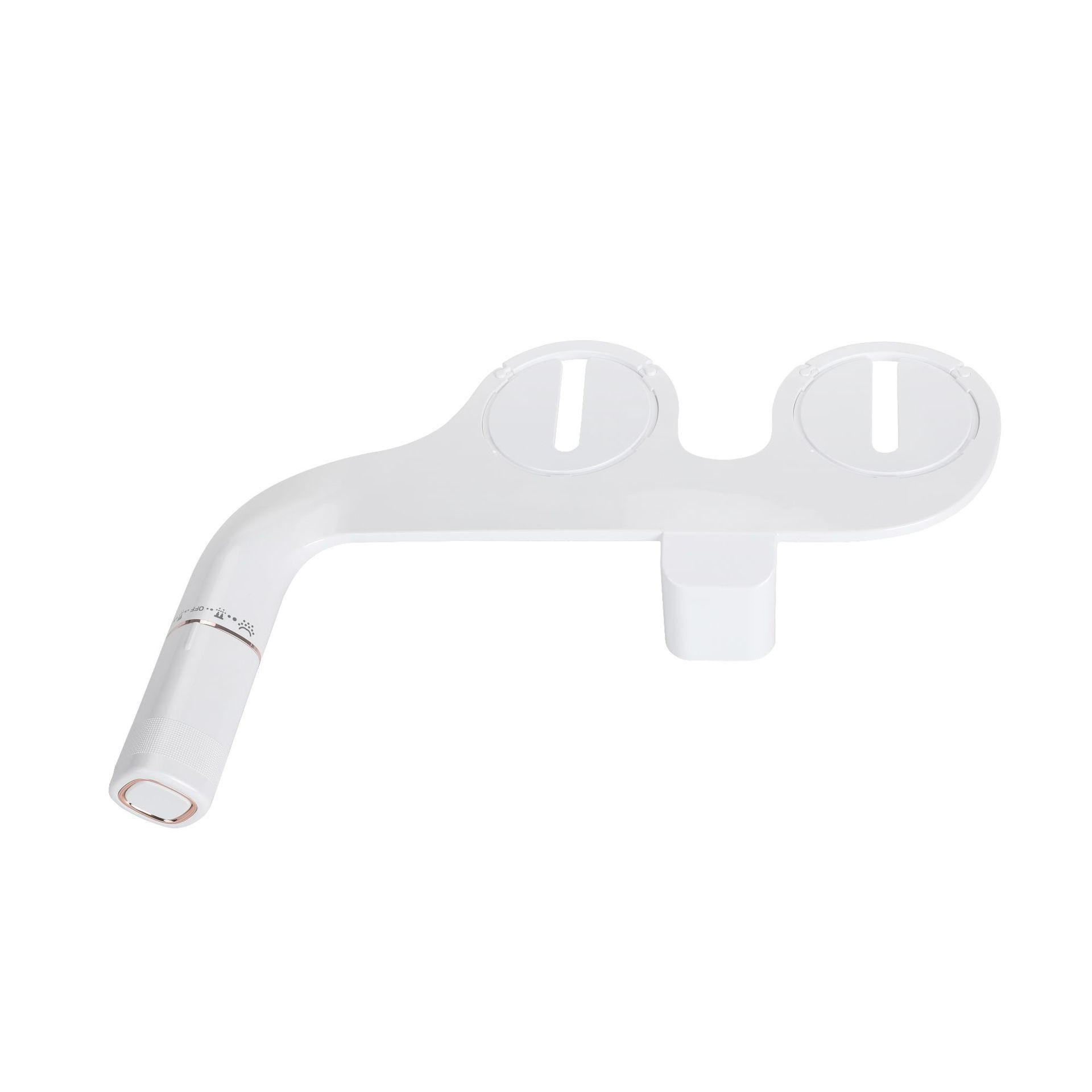 WC-BIDET-AUFSATZ, weiß,45/20/9CM - Weiß, Kunststoff (20/9/45cm)