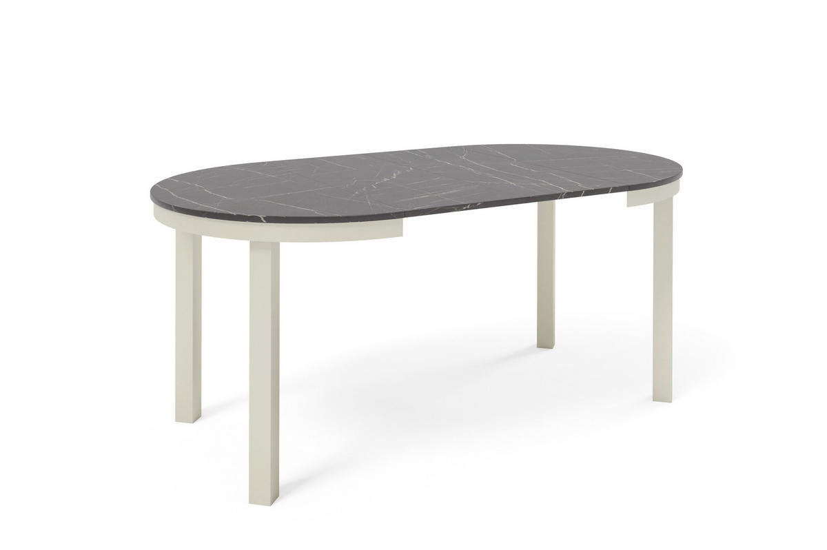 ESSTISCH BERNARDIN - Kaschmir/Beige, Holzwerkstoff/Metall (100/100/76cm) - Meblini