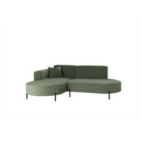 ECKSOFA Valencia Xs - Grün, Holzwerkstoff/Textil (236/165cm) - Fun Möbel