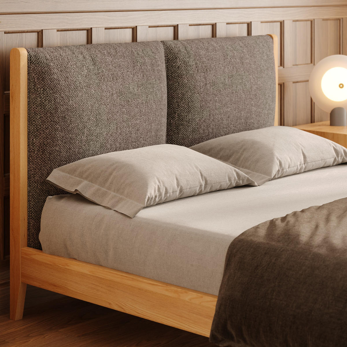 MASSIVHOLZBETT Vena aus Eiche 180x200 cm - Eichefarben/Braun, Holz (180/200cm) - Danzz