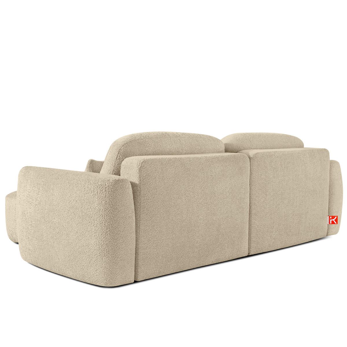 SITZGARNITUR ELOSA - Beige, Holz/Textil (245/85/165cm) - KONSIMO®