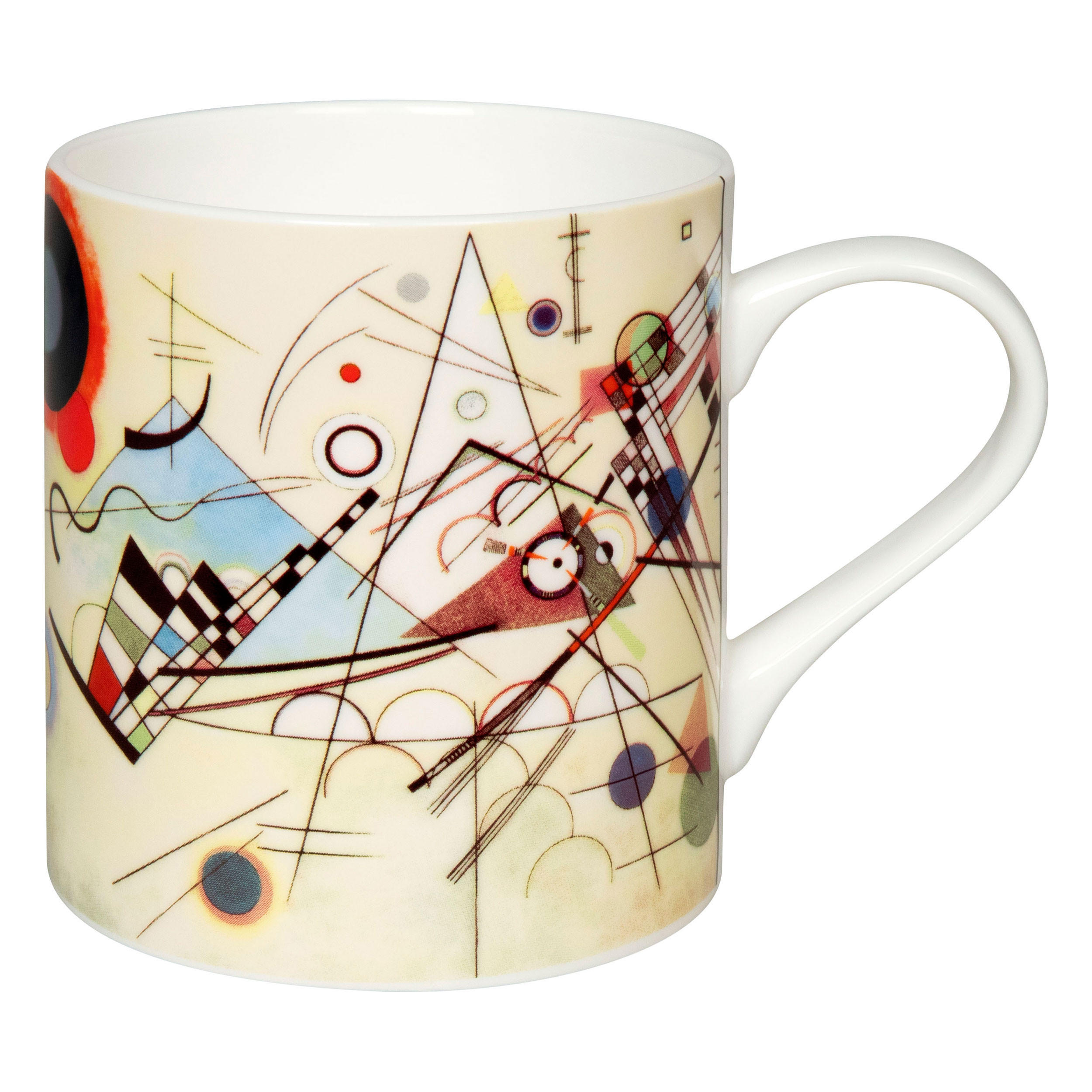 KAFFEEBECHER W. Kandinsky - Komposition 8 - Naturfarben, Keramik (0.39L) - Könitz