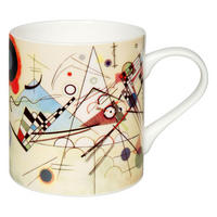 KAFFEEBECHER W. Kandinsky - Komposition 8 - Naturfarben, Keramik (0.39L) - Könitz