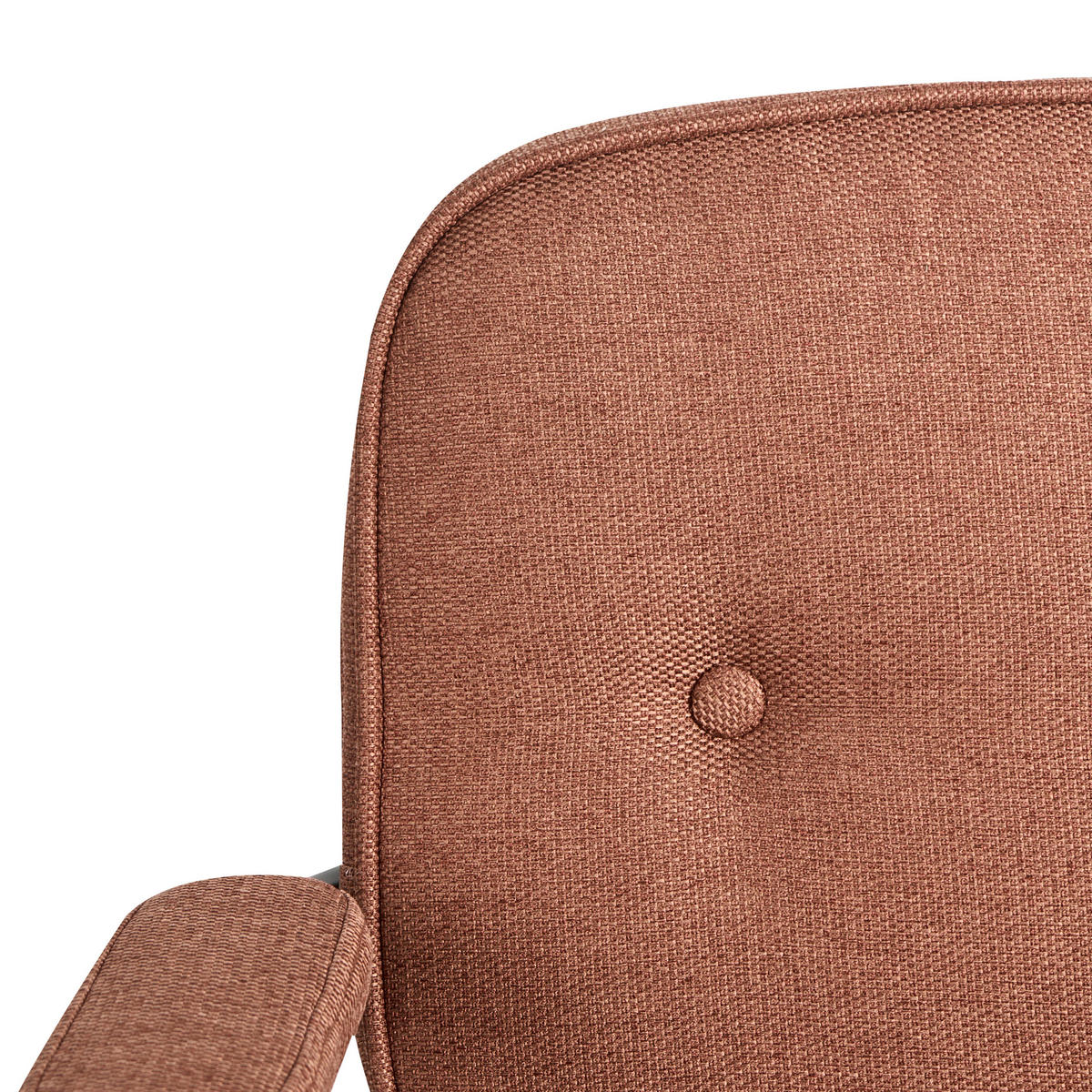 SCHREIBTISCHSTUHL Stoff Goldbraun Pawnee - Goldfarben, Textil (64/88/64cm) - Beliani