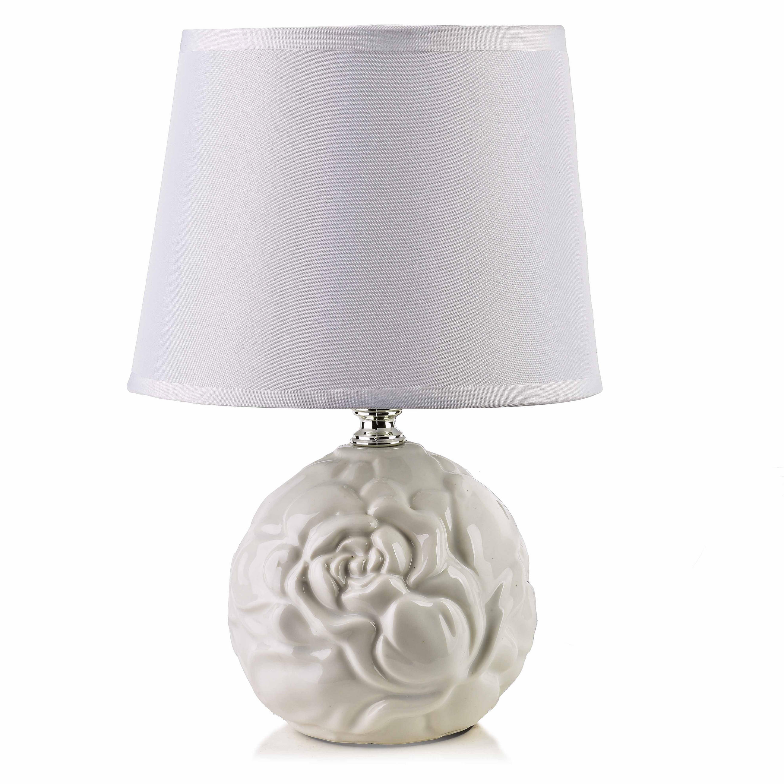 TISCHLAMPE Leti Grau 13/17.5/26.5 cm Keramik - Weiß, Keramik (13/17.5/26.5cm) - Mondex