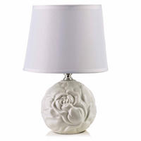 TISCHLAMPE Leti Grau 13/17.5/26.5 cm Keramik - Weiß, Keramik (13/17.5/26.5cm) - Mondex