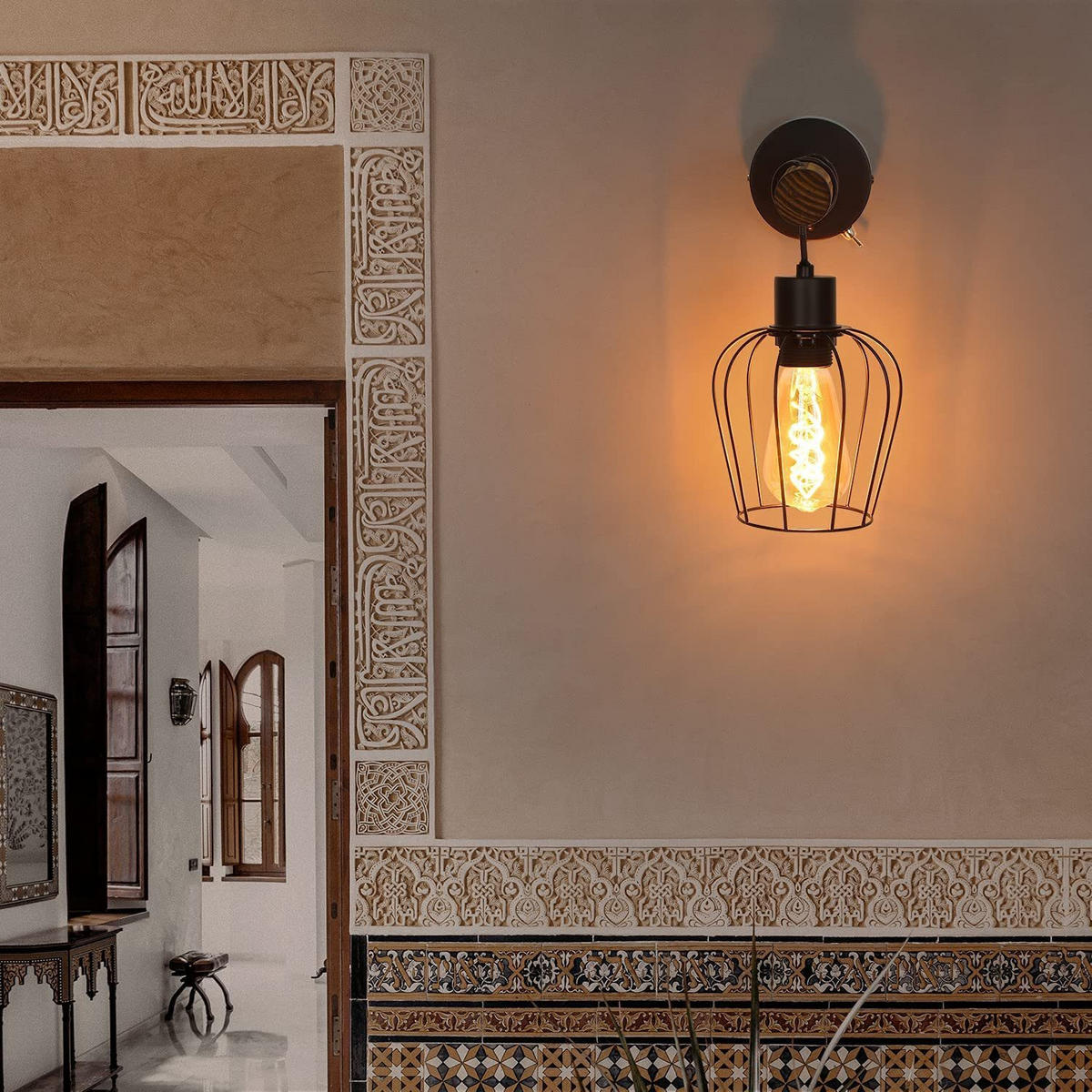 WANDLEUCHTE Emerald 18/13/27 cm - Braun, Metall (13/27/18cm) - ZMH