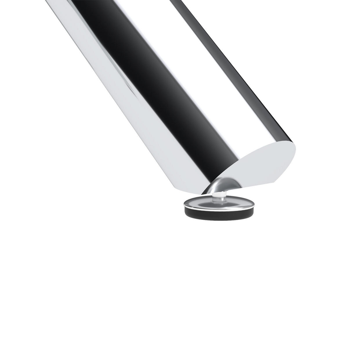 ESSTISCH Transparent Silber 80/80/76 cm - Silberfarben, Holz (80/80/76cm) - PANGIVO